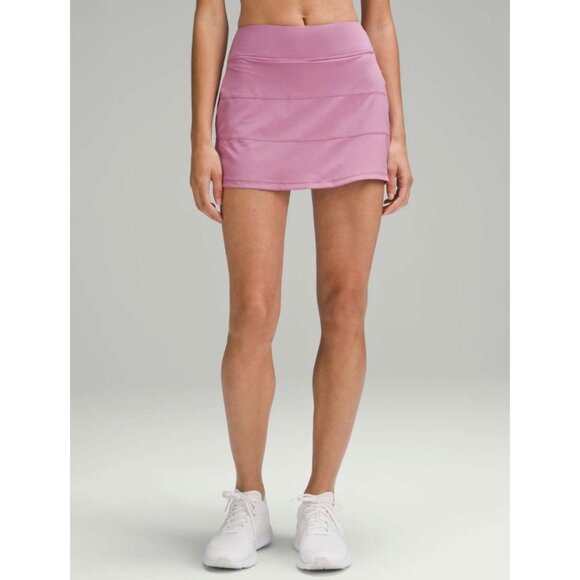 Lululemon Skirt New Size 2 Long Pace Rival Mid-Rise Athletic Skort Velvet Dust - Picture 11 of 15